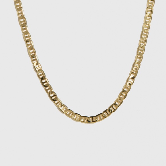18K Gold Plated Anchor Chain Necklace*Mariner Chain Necklace*Marina*Waterproof - Picture 4 of 6